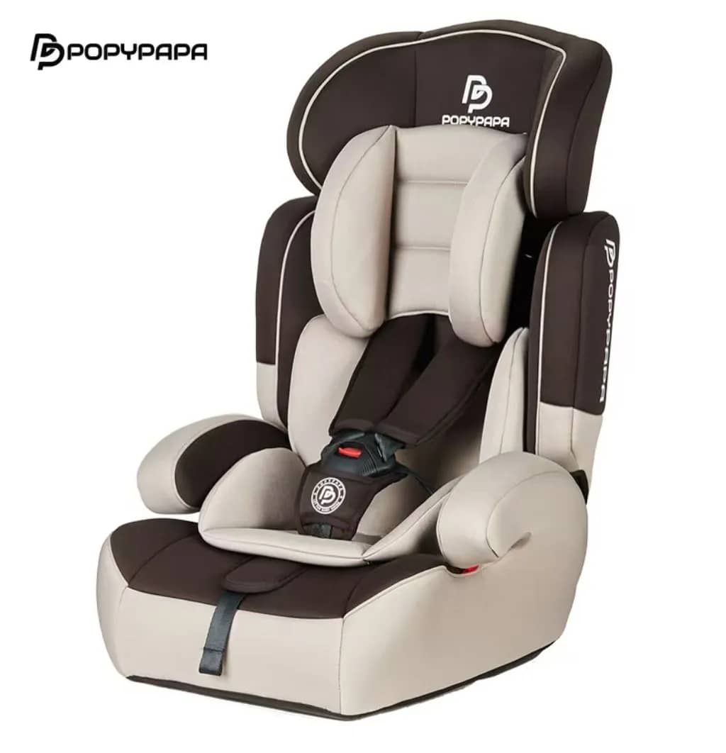 Ulëse për Fëmijë për Veturë Grey ISOFIX – 9 deri 36 kg PopyPapa 702A, krem - kafe