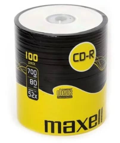 DISC-CD MAXELL CD-R 80 52X 50 SHRINK