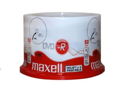 DVD MAXELL DVD-R 47 16X 50S PR-W M/USE