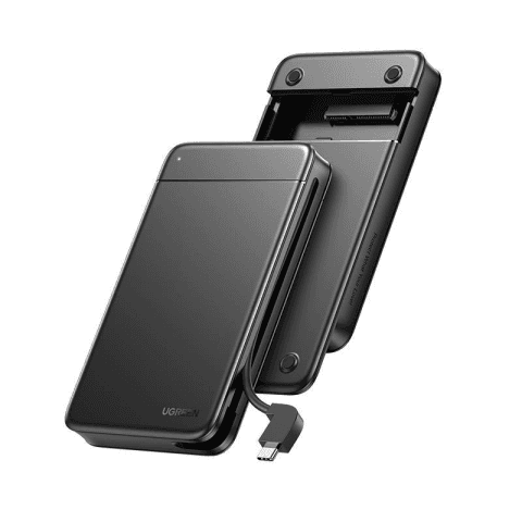 Promo Shkurt UGREEN USB-A TO 2.5-INCH HARD DRIVE ENCLOSURE BUILT-IN CABLE