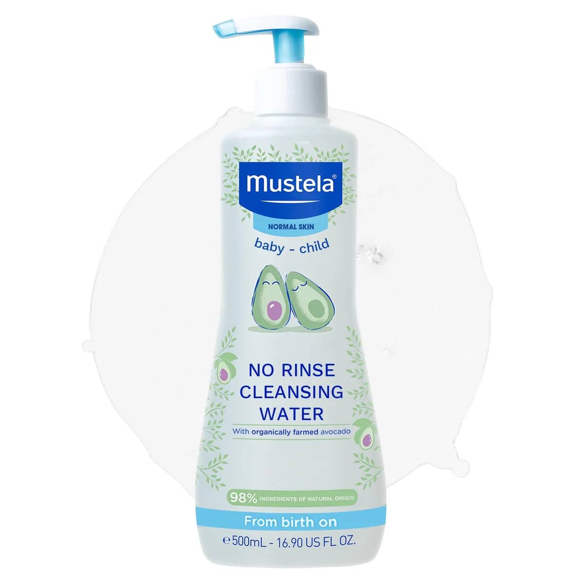 Ujë micellar pa shpëlarje për foshnje Mustela, 500ml