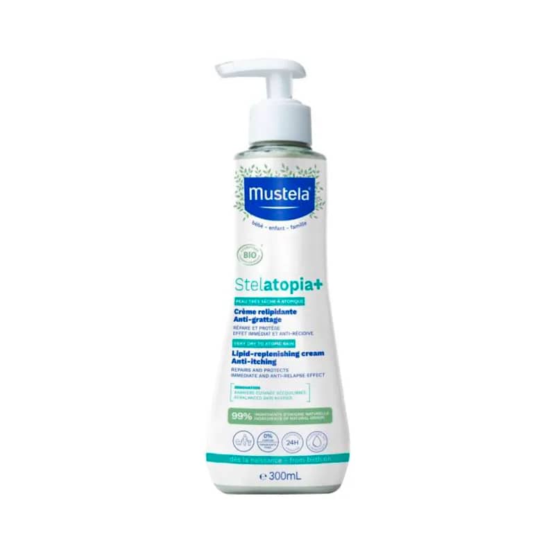 Krem për bebe Mustela Stelatopia+ Lipid-replenishing cream Anti-itching, 300ml