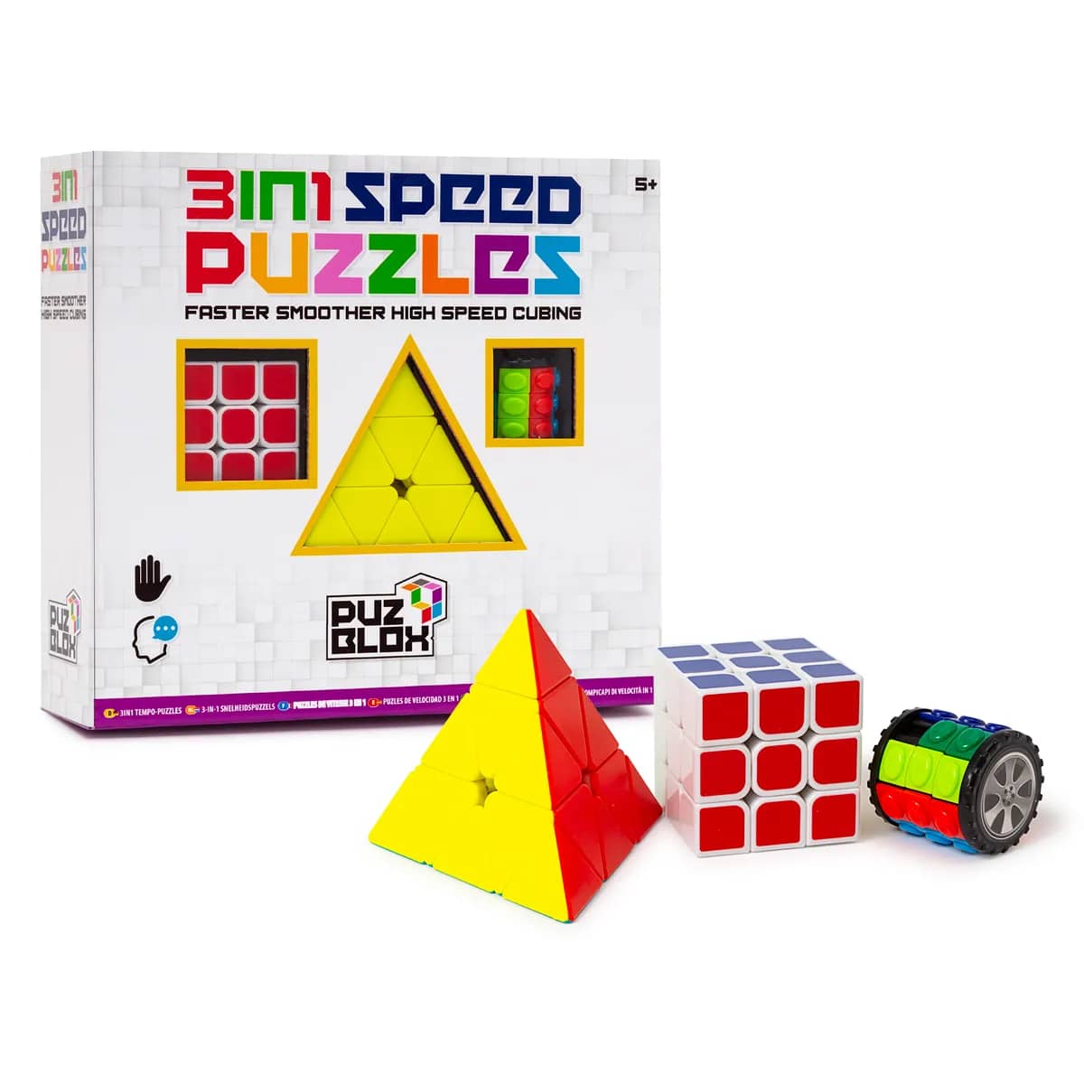 Puz Blox Puzzle Shpejtësie 3-në-1 – Set me 3 Copë