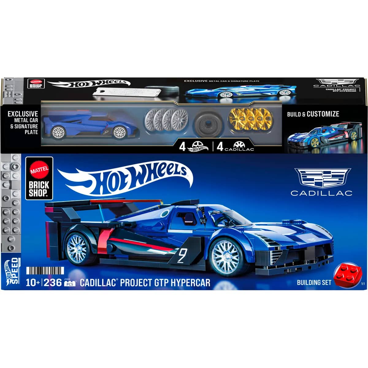 Seti i Ndërtimit Brick Shop Hot Wheels Cadillac Project GTP Hypercar