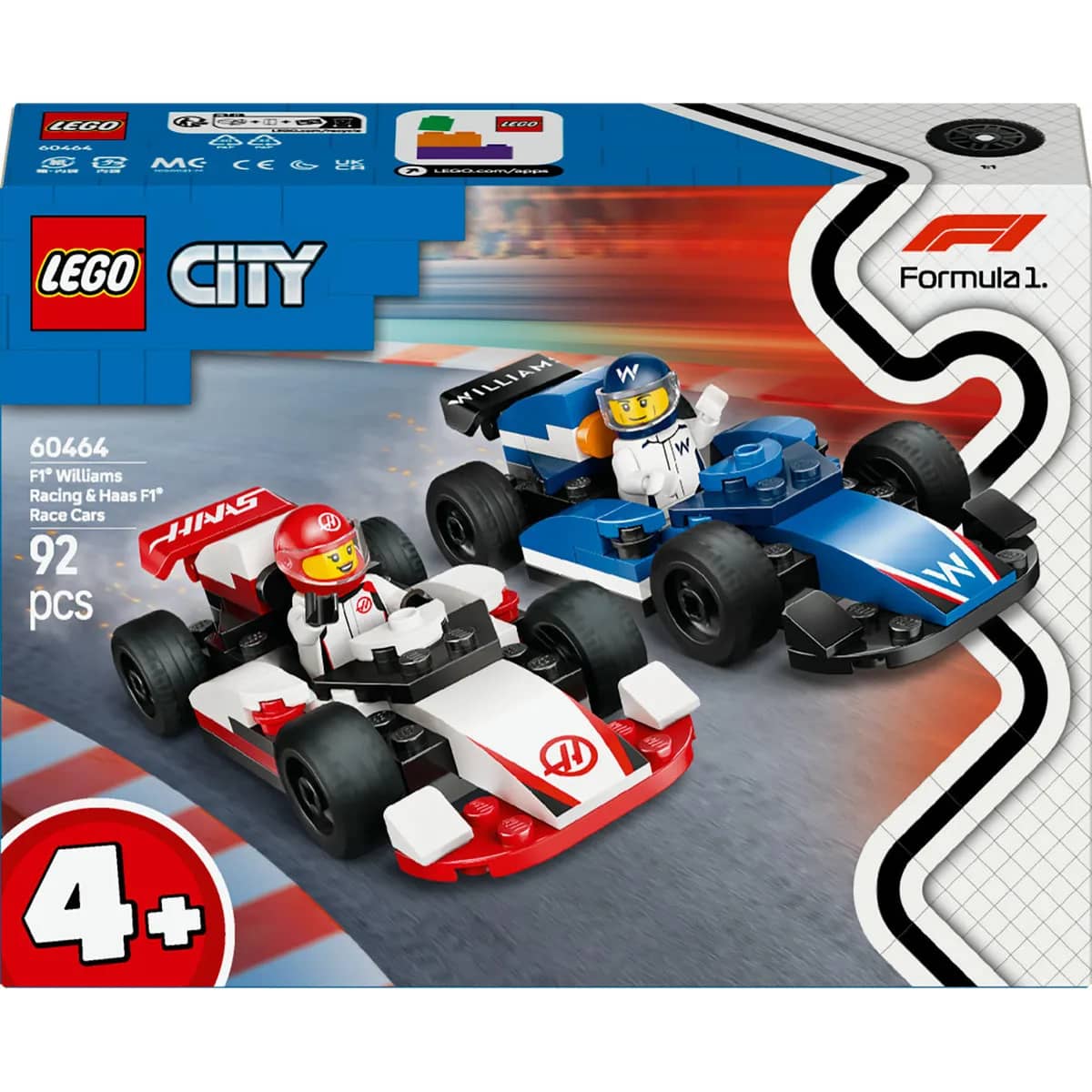 LEGO City F1 Williams Racing & Haas F1 60464