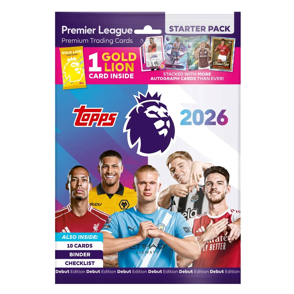Paketa Fillestare e Kartave Topps Premier League 2026 Debut Edition (Stilet Mund të Varyojnë)