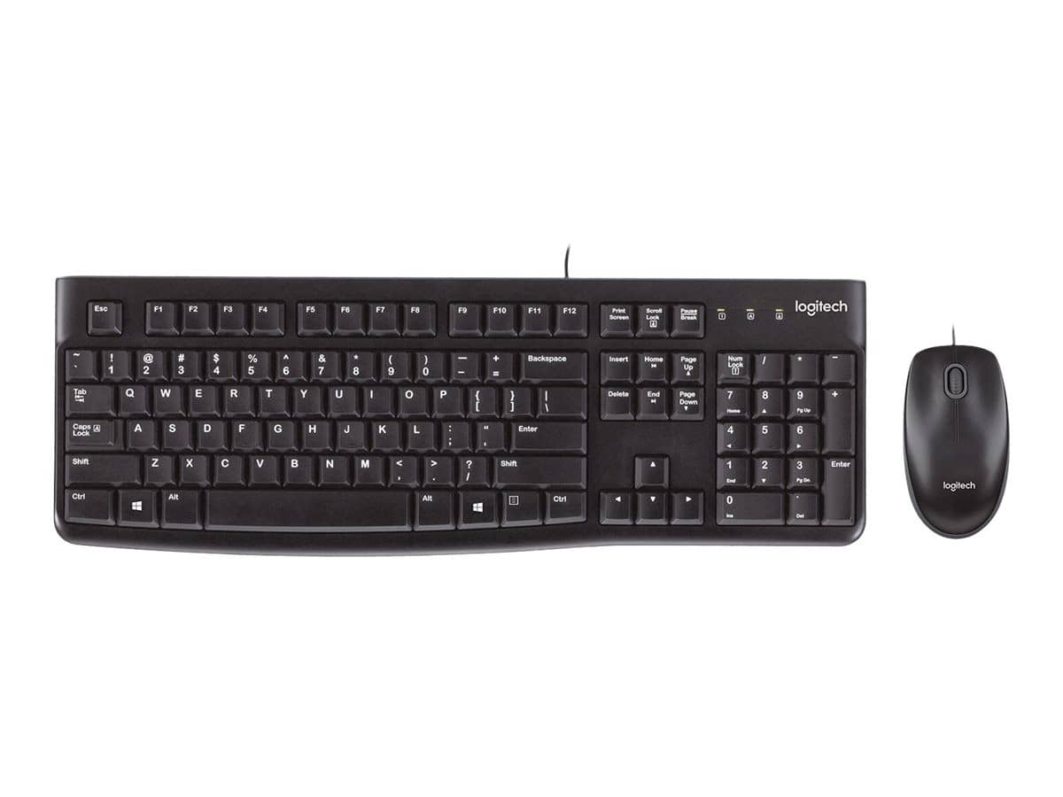 Set Tastierë dhe Maus Logitech MK120- Wireless, e zezë