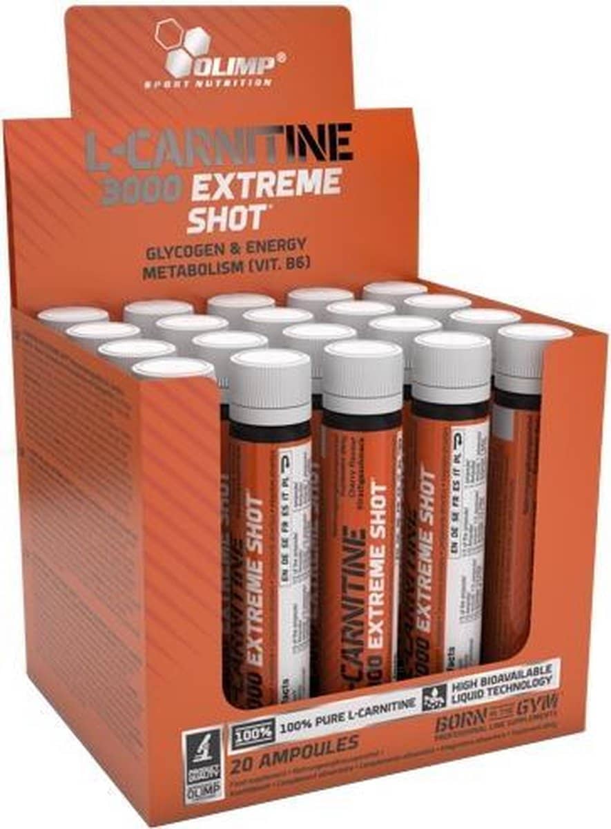 L-Carnitine 3000 Extreme Shot- 20 x 25 ml (orange)