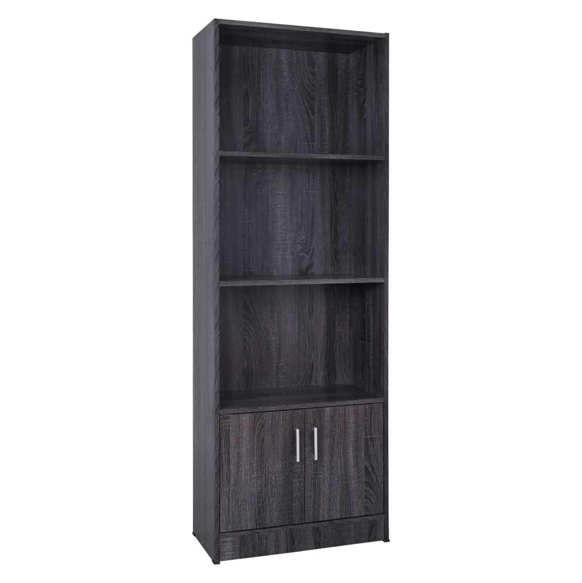 Rafë për libra Melamine ENSLEY HM2027.01 – Ngjyrë Zebrano, 60x30x180 cm