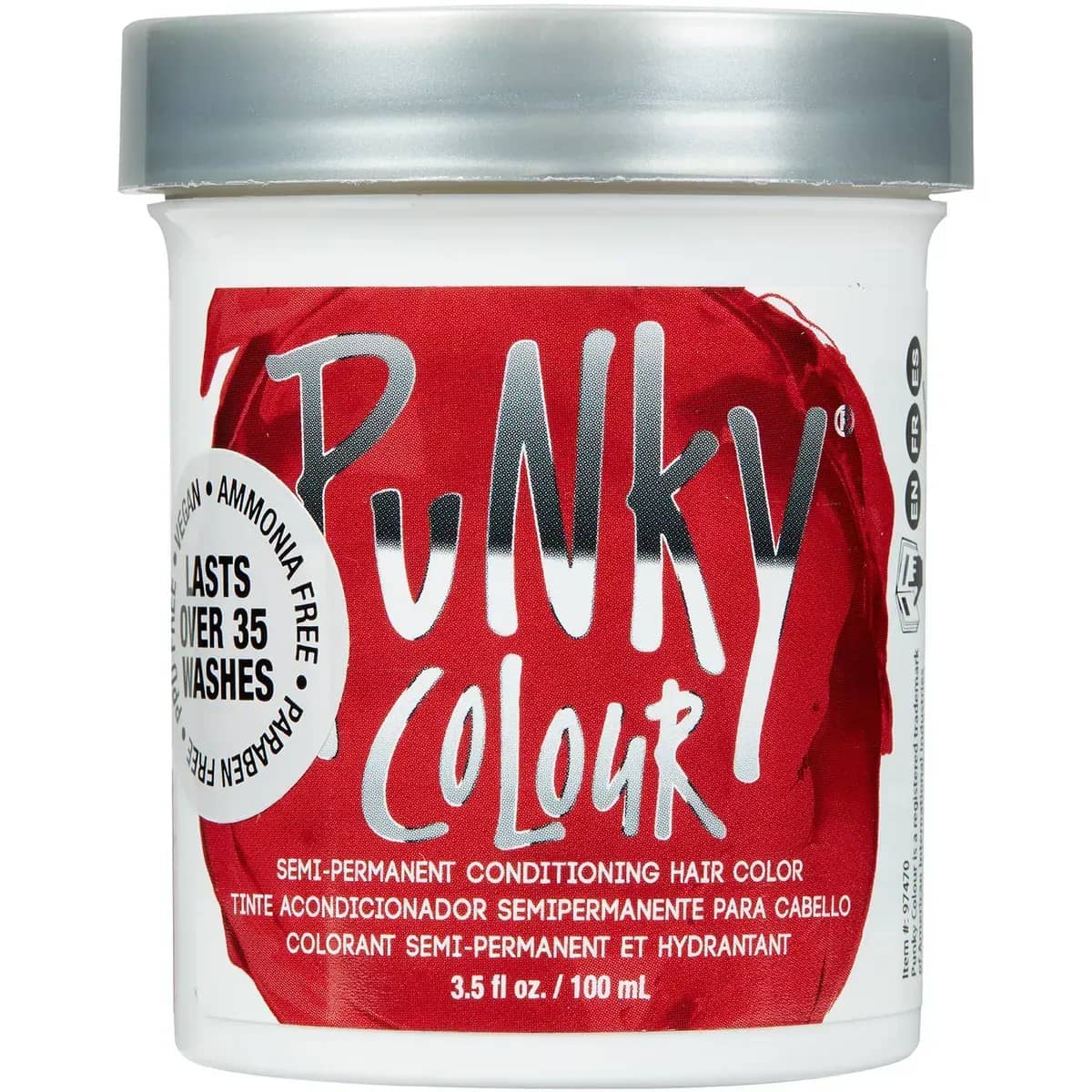 Punky Colour Semi Permanent Hair Color-Vermillion Red