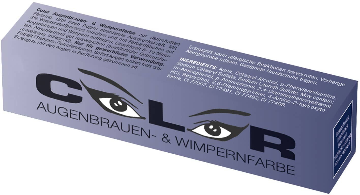 Comair Eyebrow and eyelash color, 15 ml blue black