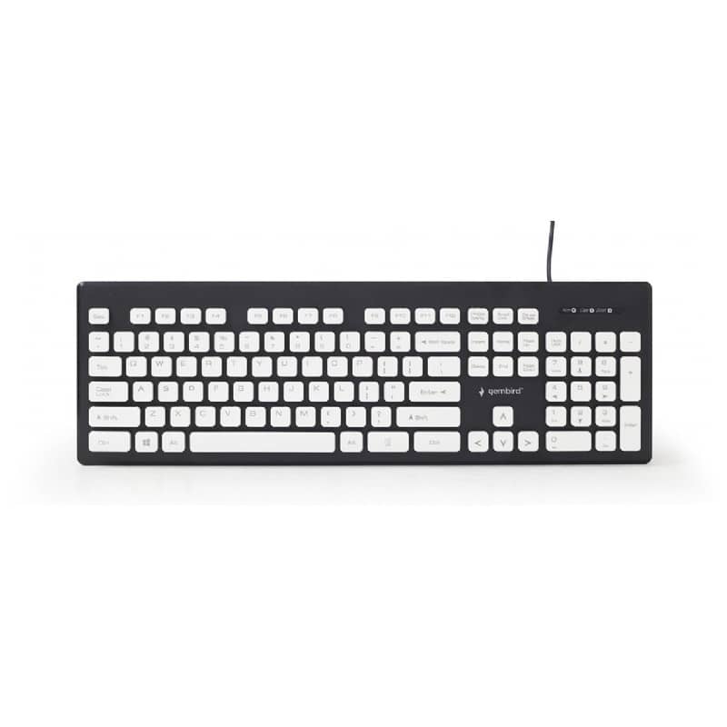 GEMBIRD ''Chocolate'' keyboard, USB, US layout, black | KB-CH-01
