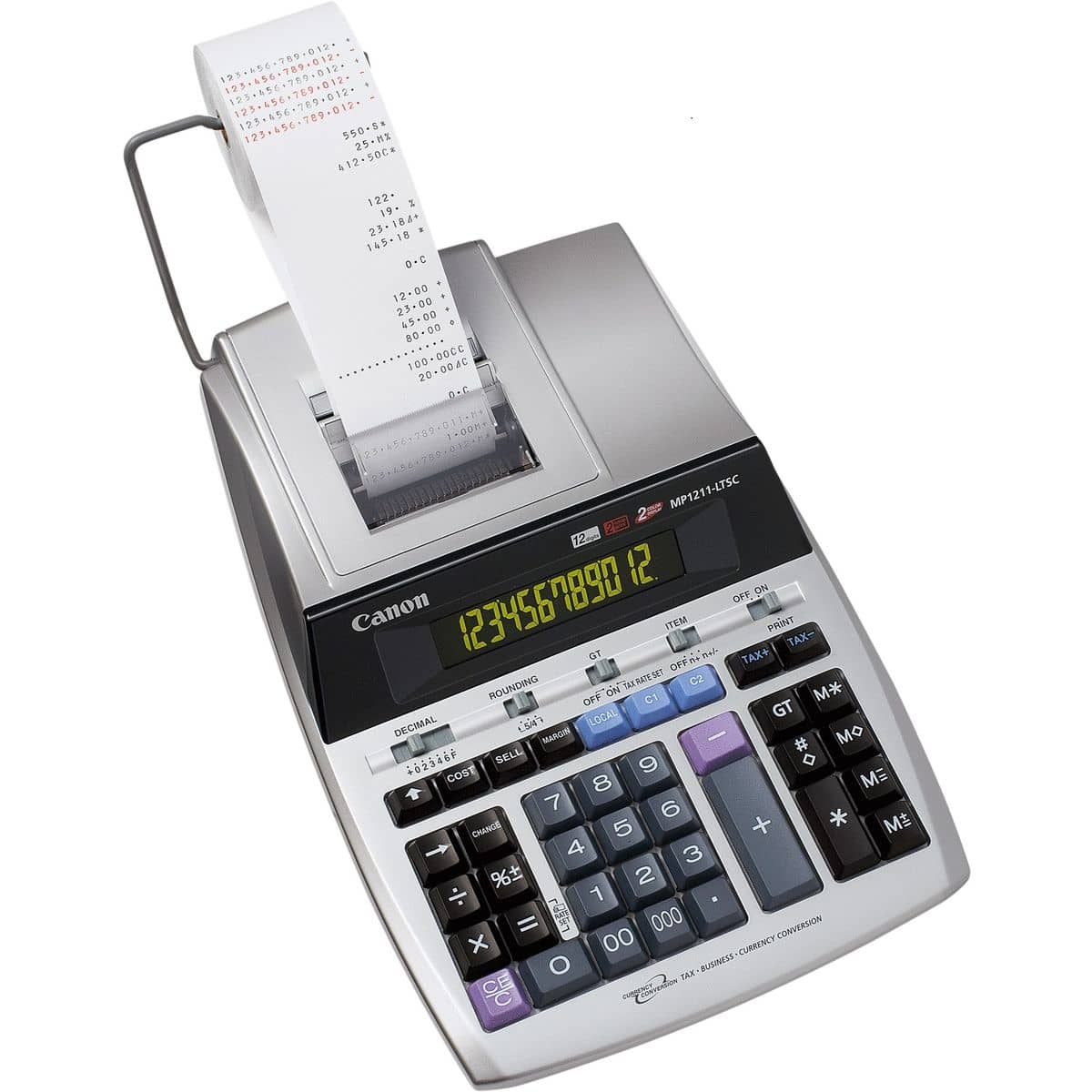 CANON 12 digit, ink ribbon, 2 colour, Tax/Business/Currency convertion | 2496B001AC