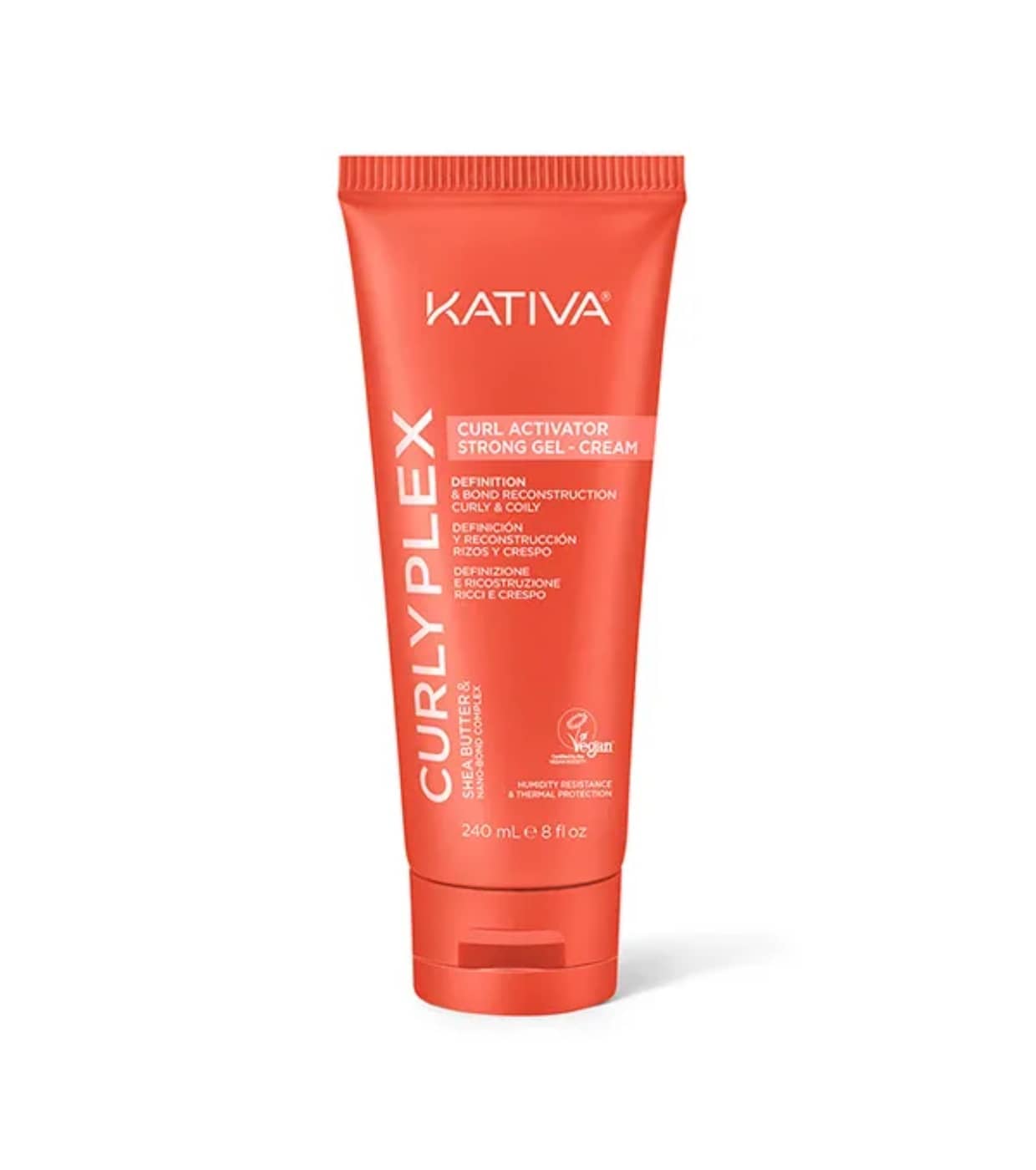 KATIVA CURLY PLEX CURL GEL CREMA ACTIVADOR – Gel‑krem për aktivizim dhe definim kaçurrelash (Fortë)