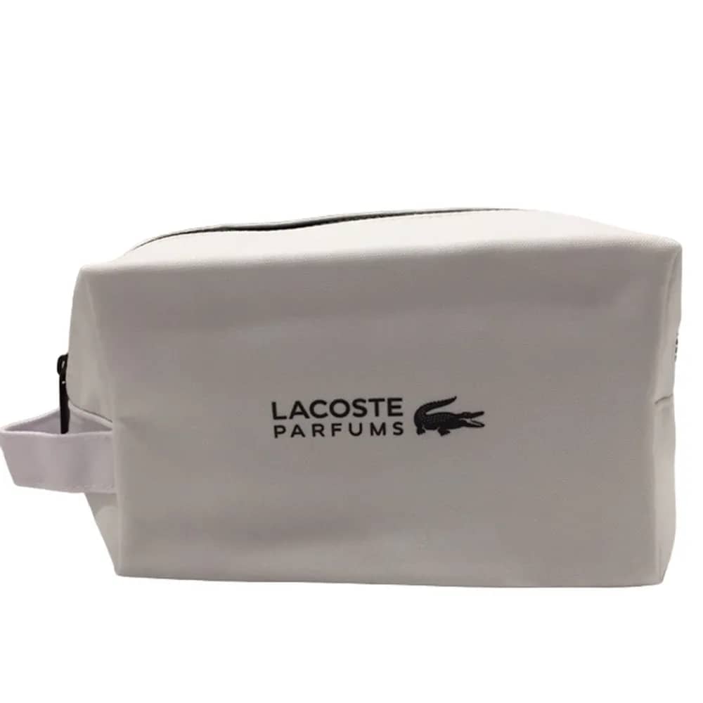 Lacoste Textile Bag Toiletry White For Men