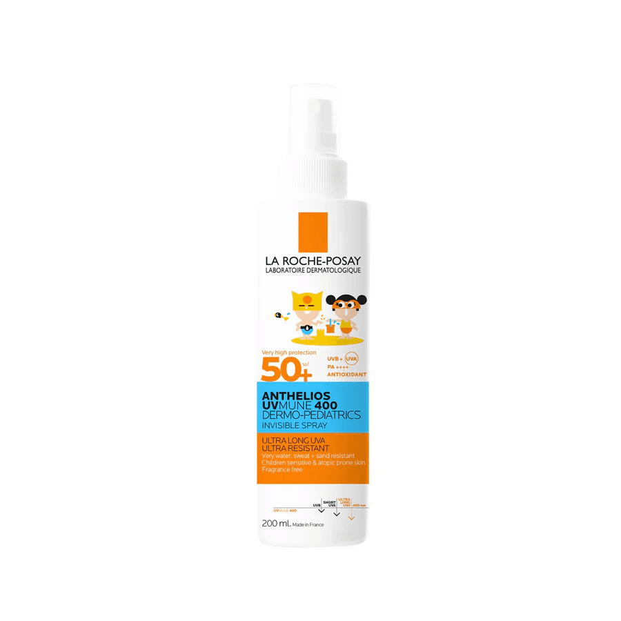 Sprej mbrojtës ultra i lehtë për fëmijë SPF 50 Anthelios (Invisible Spray) 200 ml