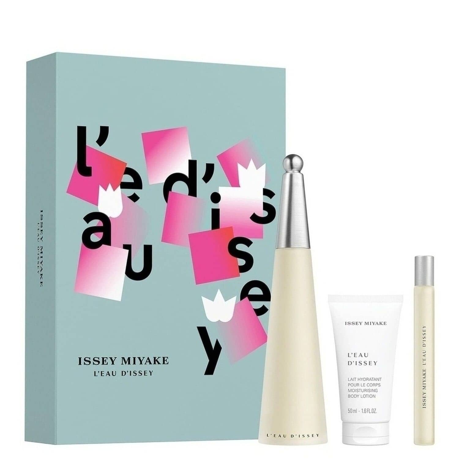 Perfume Issey Miyake L’Eau d’Issey Eau de Toilette 100 ml + 10 ml Miniature + 50 ml Body Lotion