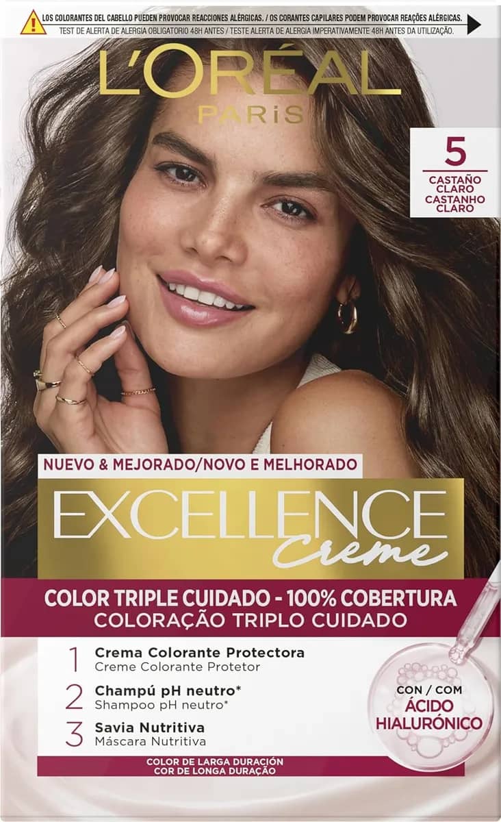 EXCELLENCE Creme tinte #5-castaño claro 192 ml
