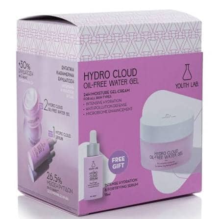Set për fytyrë Youth Lab Hydro Cloud - Xhel hidratues pa vaj, 50 ml + Serum, 10 ml