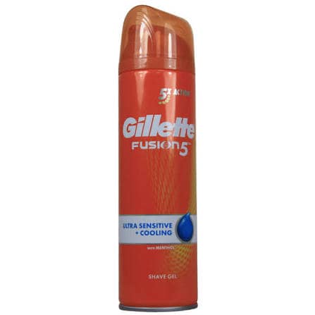 Xhel për rroje Gillete Fusion 5 Ultra Sensitive+ Cooling, 200 ml