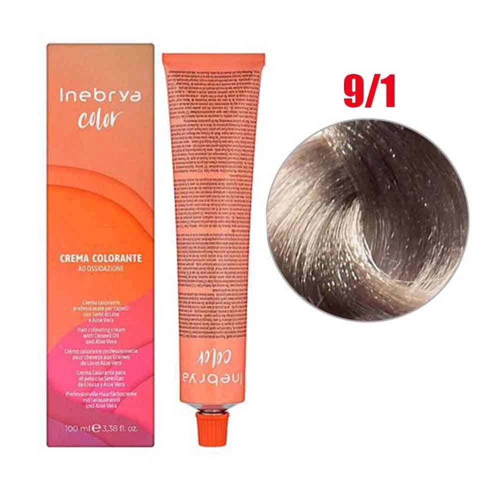 Ngjyrë për flokë Inebrya 6/0, bionde e errët, 100ml