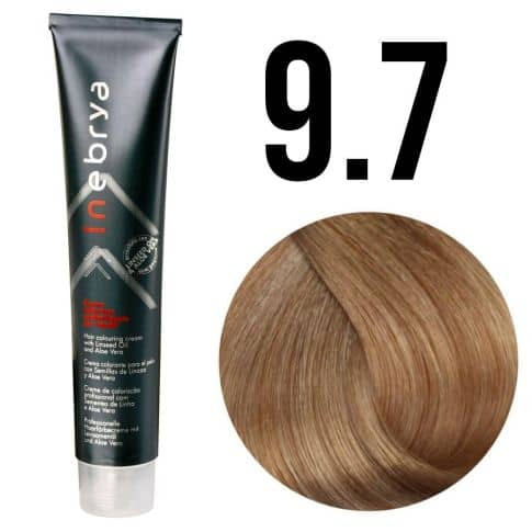 Ngjyrë për flokë Inebrya 9/7, bionde/kafe në të hirtë, 100 ml