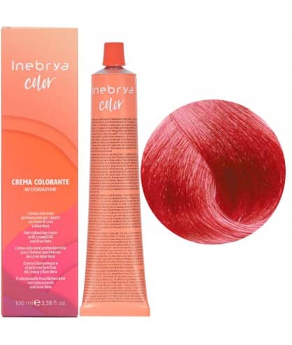 Ngjyrë për flokë Inebrya 7/66F, bionde/kuqe e zjarrtë, 100 ml