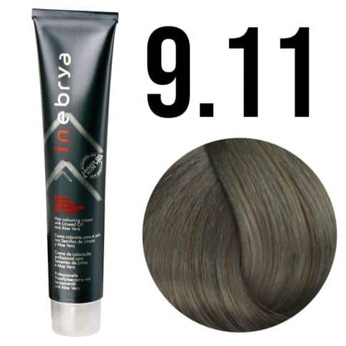 Ngjyrë për flokë Inebrya 9/11, bionde/hirtë e hapur, 100 ml