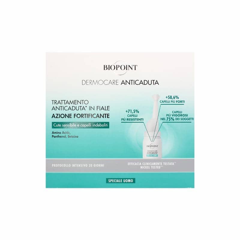 Serum për flokë Biopoint Personal Dermocare Anticadura Men, 20x6 ml