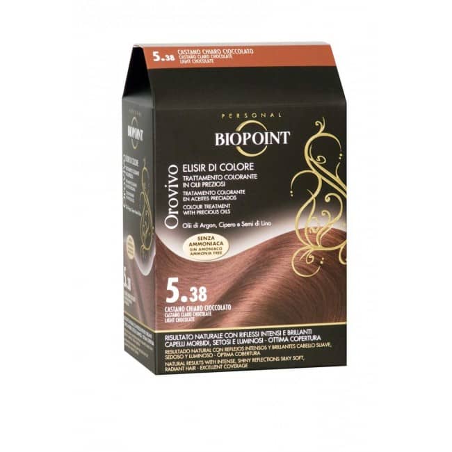 Ngjyrë për flokë Biopoint Orovivo, 5.38, çokollatë e çeltë, 100 ml