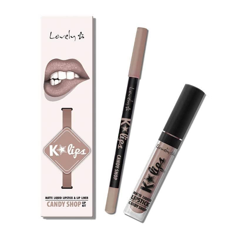 Set për buzë Lovely K*LIPS, Nr. 4 NEUTRAL BEAUTY