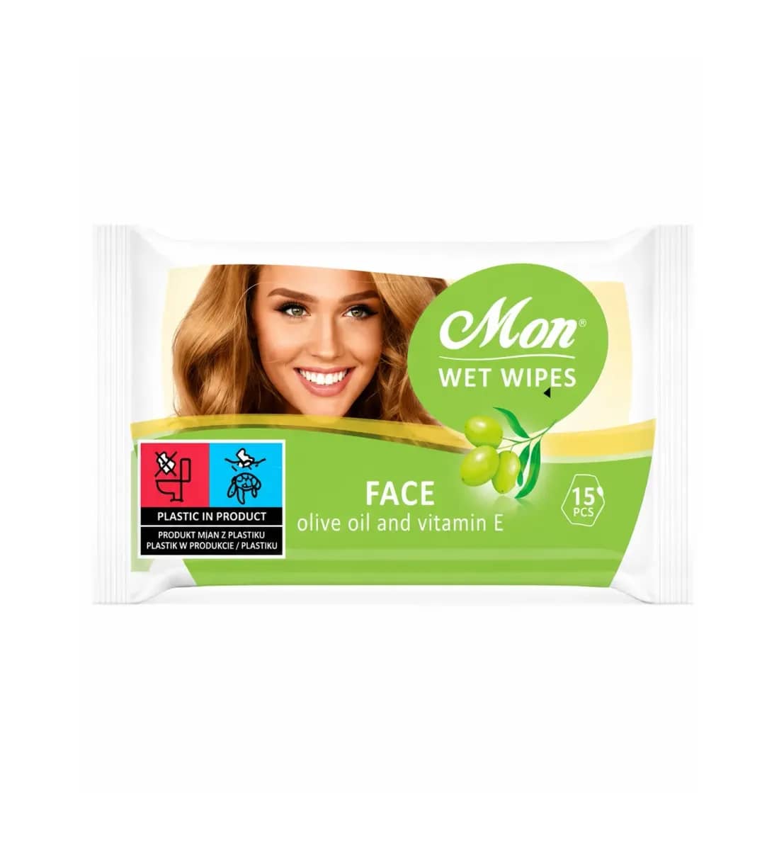 Lecka Wet Wipes Mon Face 15pcs