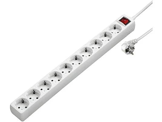 Hama Kabllo vazhduese elektrike 10-priza, 3m