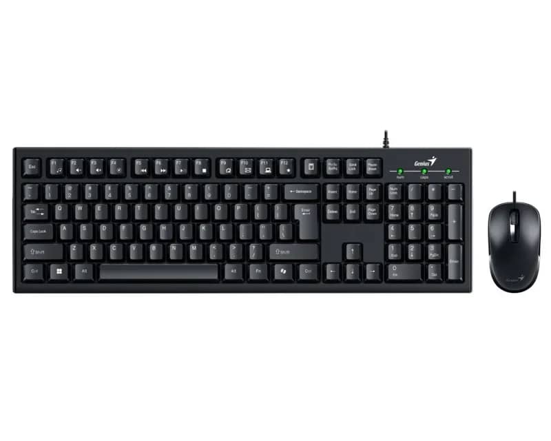 Genius Set Tastierë dhe Maus KM-100SE, USB, US, i zi