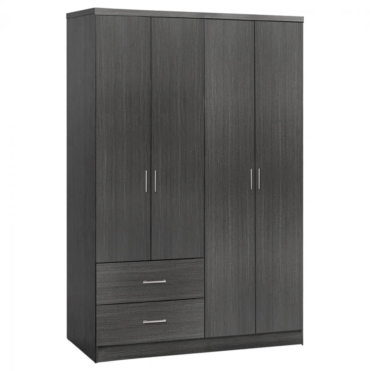 Dollap 4 Dyer me 2 Sirtarë HM339.01 Zebrano 120x42,5x180,5 cm