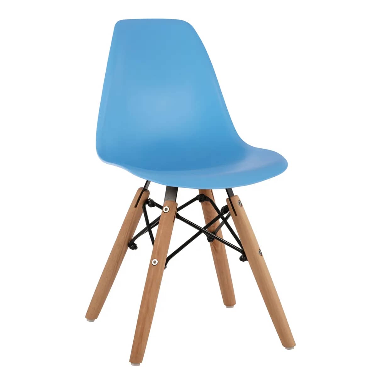 Karrige Twist Kid HM8453.08 me këmbë dhe ndenjëse druri Blu PP 30,5x33x59 cm