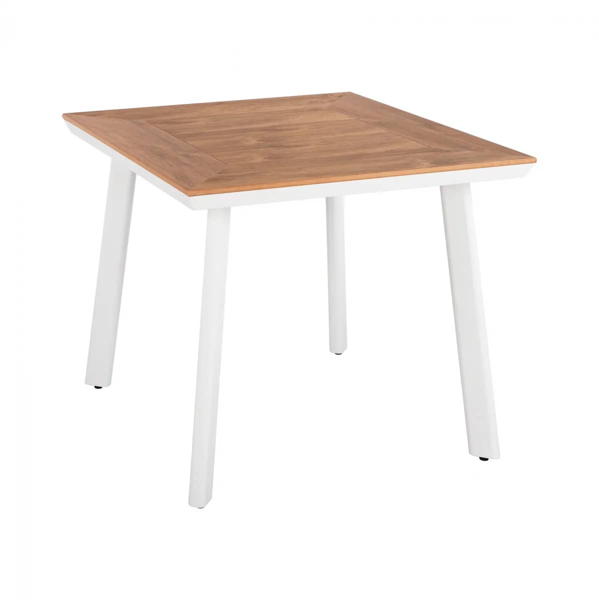 Tavolinë Alumini me Polywood HM5563.01, e Bardhë 80x80x72 cm