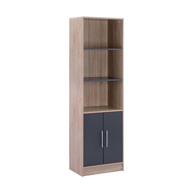 RAFT LIBRASH ENSLEY HM2027.04 MELAMINË SONOMA–GRI 60×30×180
