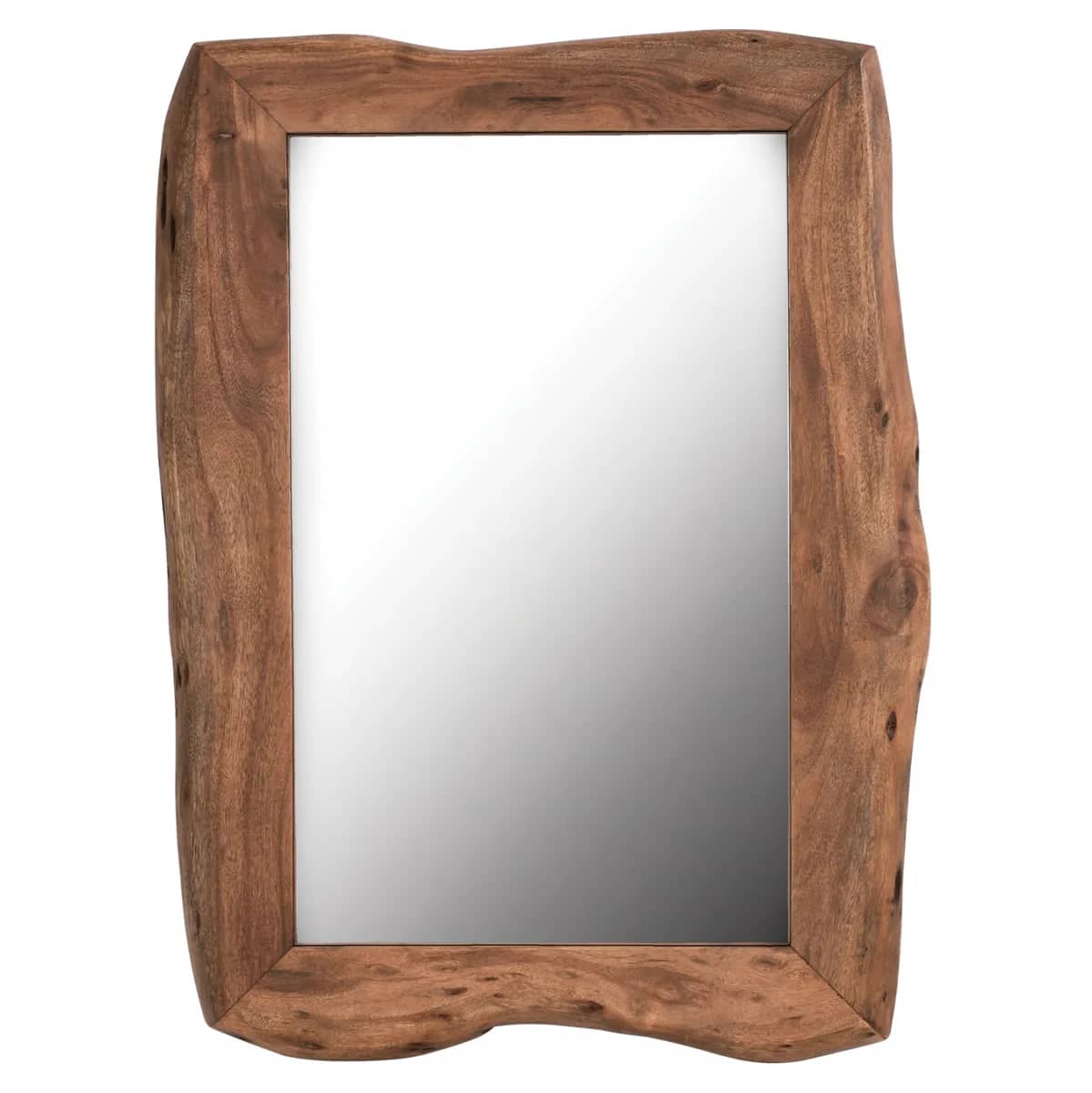 PASQYRË HM8187.11 PREJ DRURI MASIV ACACIA NË NGJYRË NATYRALE 100x75x4 cm