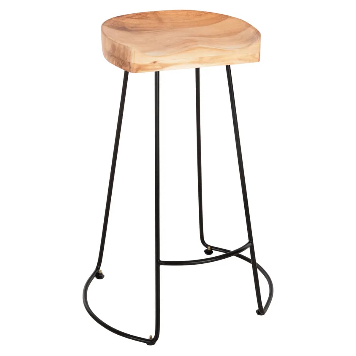 KARRIGE BAR ELEANOR HM8363.21 DRUR I NGURTË ACACIA-KADRE METALIKE TË ZEZA 53,5x42x77H cm