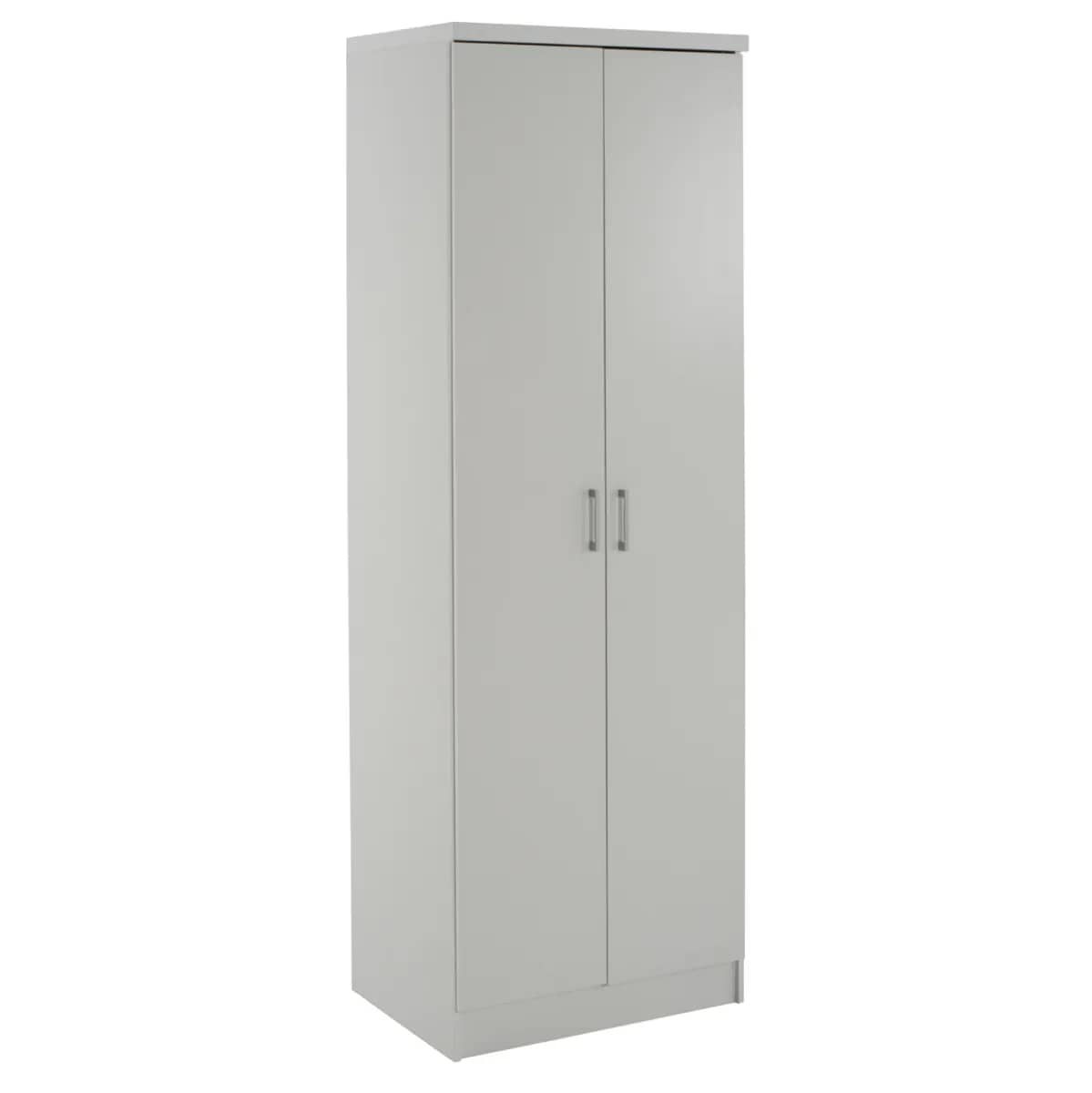 DOLLAP ME DY DERËZA BAILEY HM337.05 – MELAMINË E BARDHË 60x43x181H cm