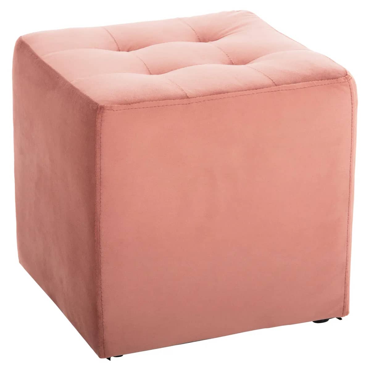 STOL PUNK HM264.12 VELUR NGJYRË GËRRYER PINK 39x39x36H cm