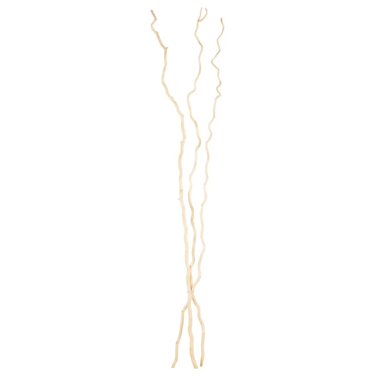 DECORATIVE BOUQUET HM7967 3PCS DRIED MORUS ALBA BRANCHES IN CREAM COLOR 1803Hcm.