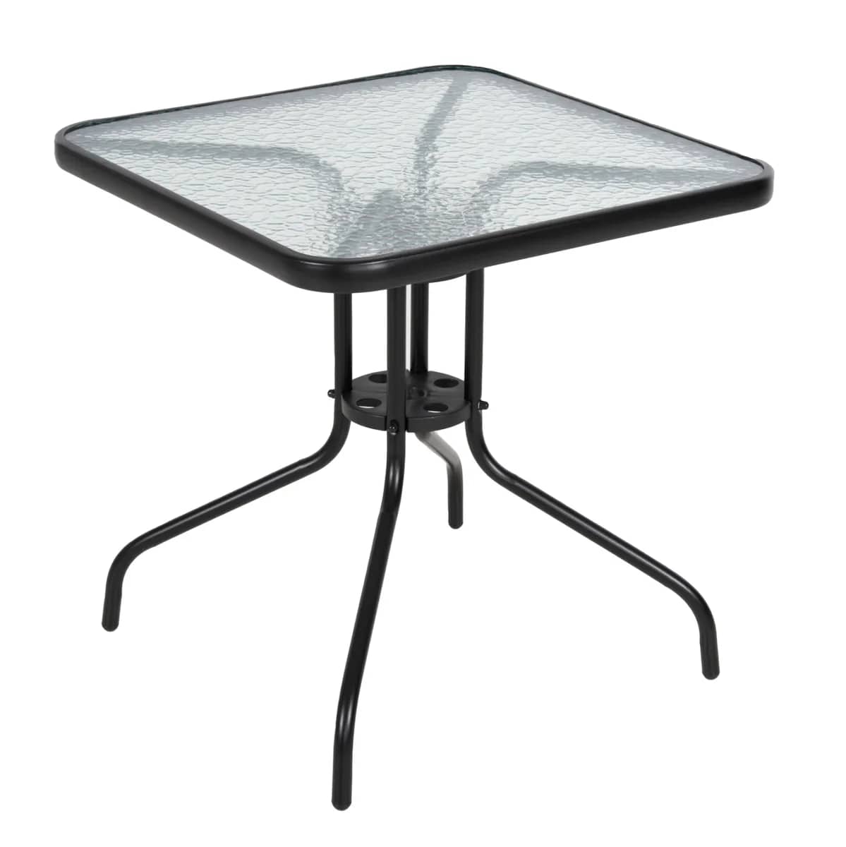 TRYEZË KATRORËRE PËR JASHTË FIGO HM5036.03 – METAL I ZI & SHTRESË QELQI