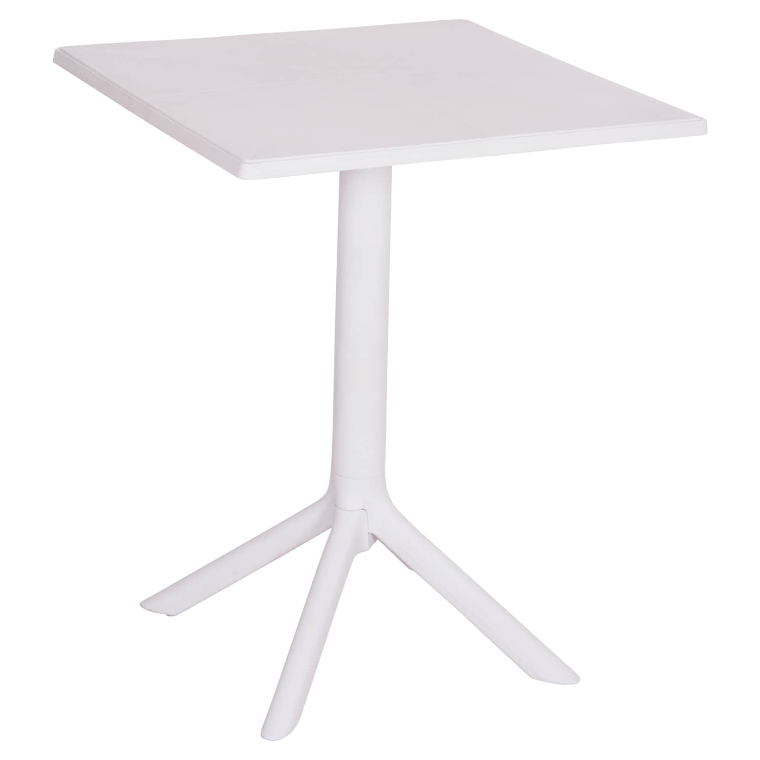 TRYEZË KATROR POLIPROPILEN TERRIN HM6125.11 E BARDHË 60x60x75H cm