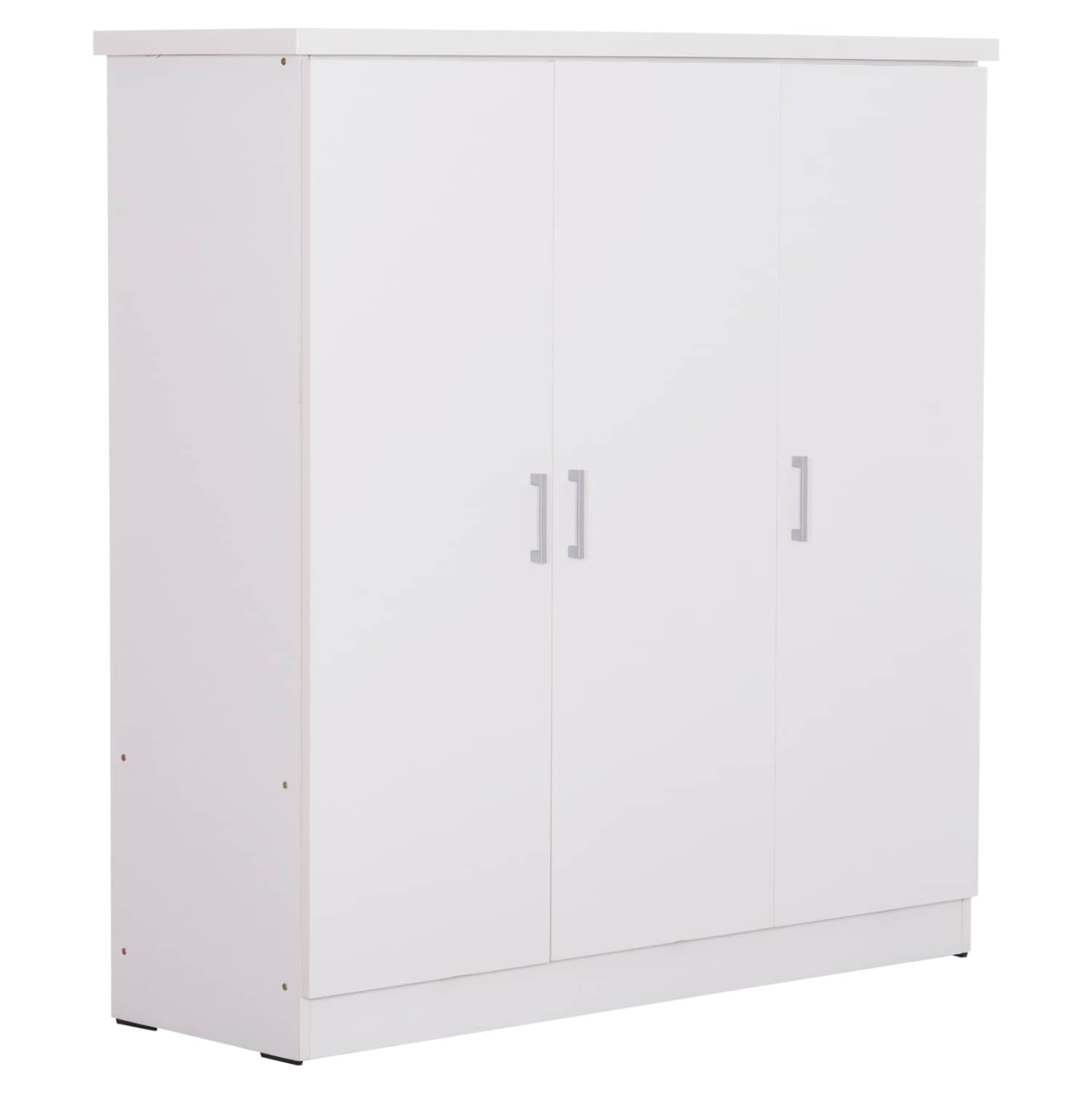 DOLLAPI 3-KRAPA ME RAFA FUENTO HM2482.02 – MELAMINË E BARDHË 120-116x40x123.5H cm