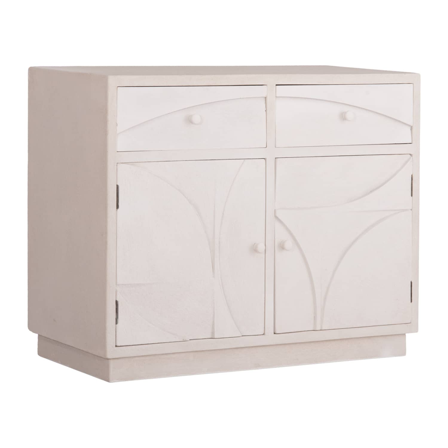 BUFFET SERIA SANTORINI HM18046 MDF NË NGJYRË OFF-WHITE – 2 DRAFTË & 2 DERË 107x38x82.5H cm