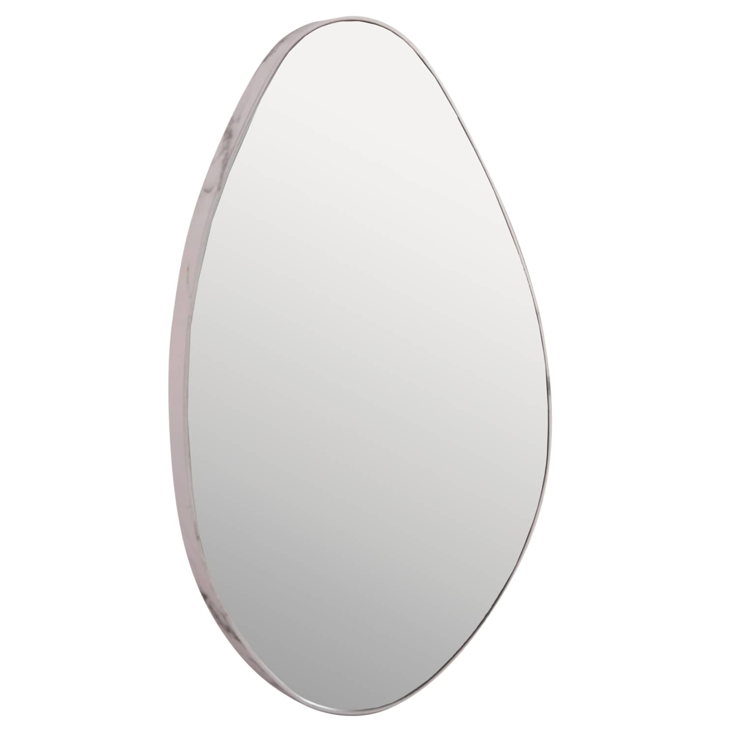 PASQYRË MURI DROP HM4488.05 – ENKAS MDF NË NGJYRË MARMORI I BARDHË 50x80H cm