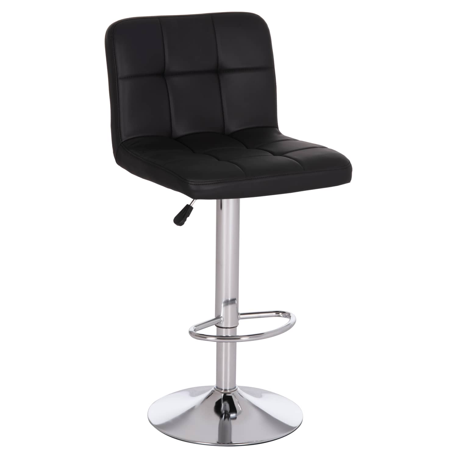 STOL BAR RROTULLUES DIANA HM202.21 – PU E ZI & METAL KROMUAR