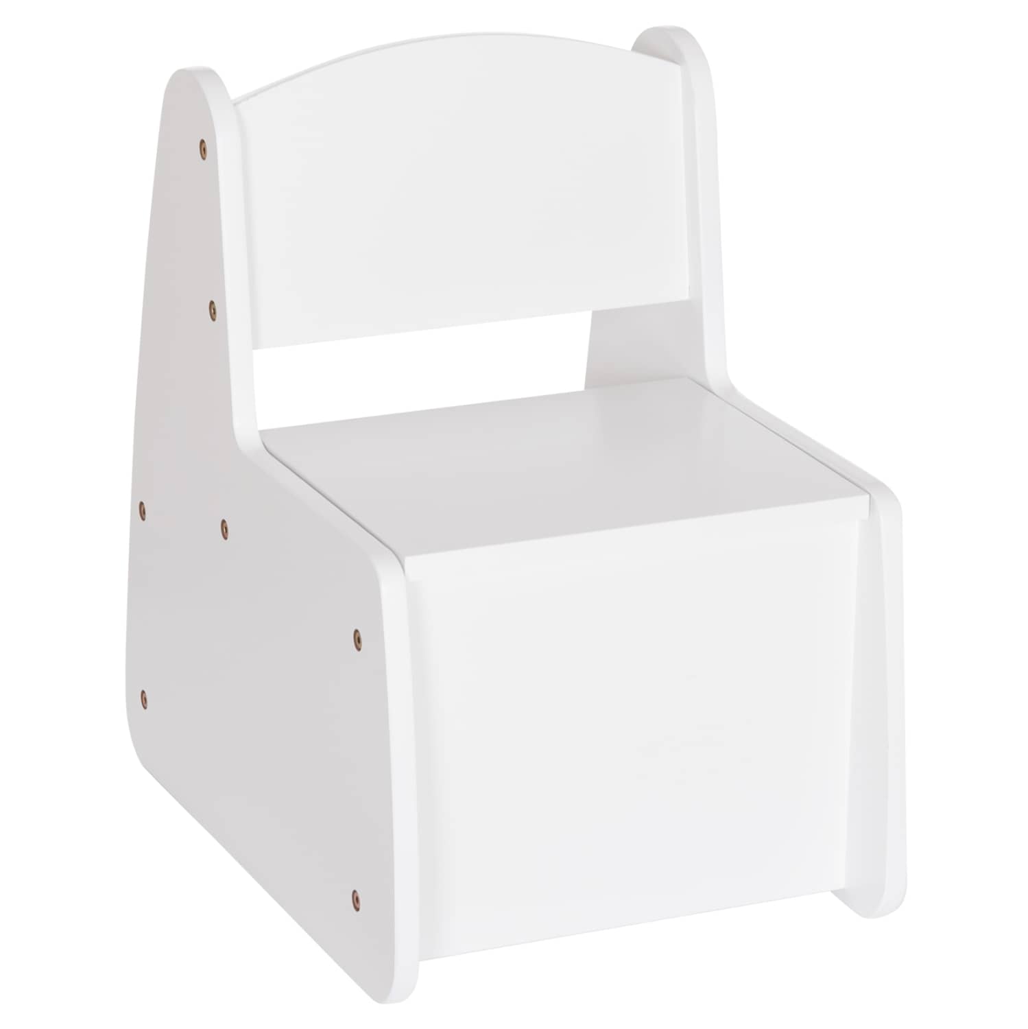 KID'S CHAIR WITH STORAGE SPACE RICKI HM18343.03 PLYWOOD/MDF IN WHITE 33x43x47Hcm